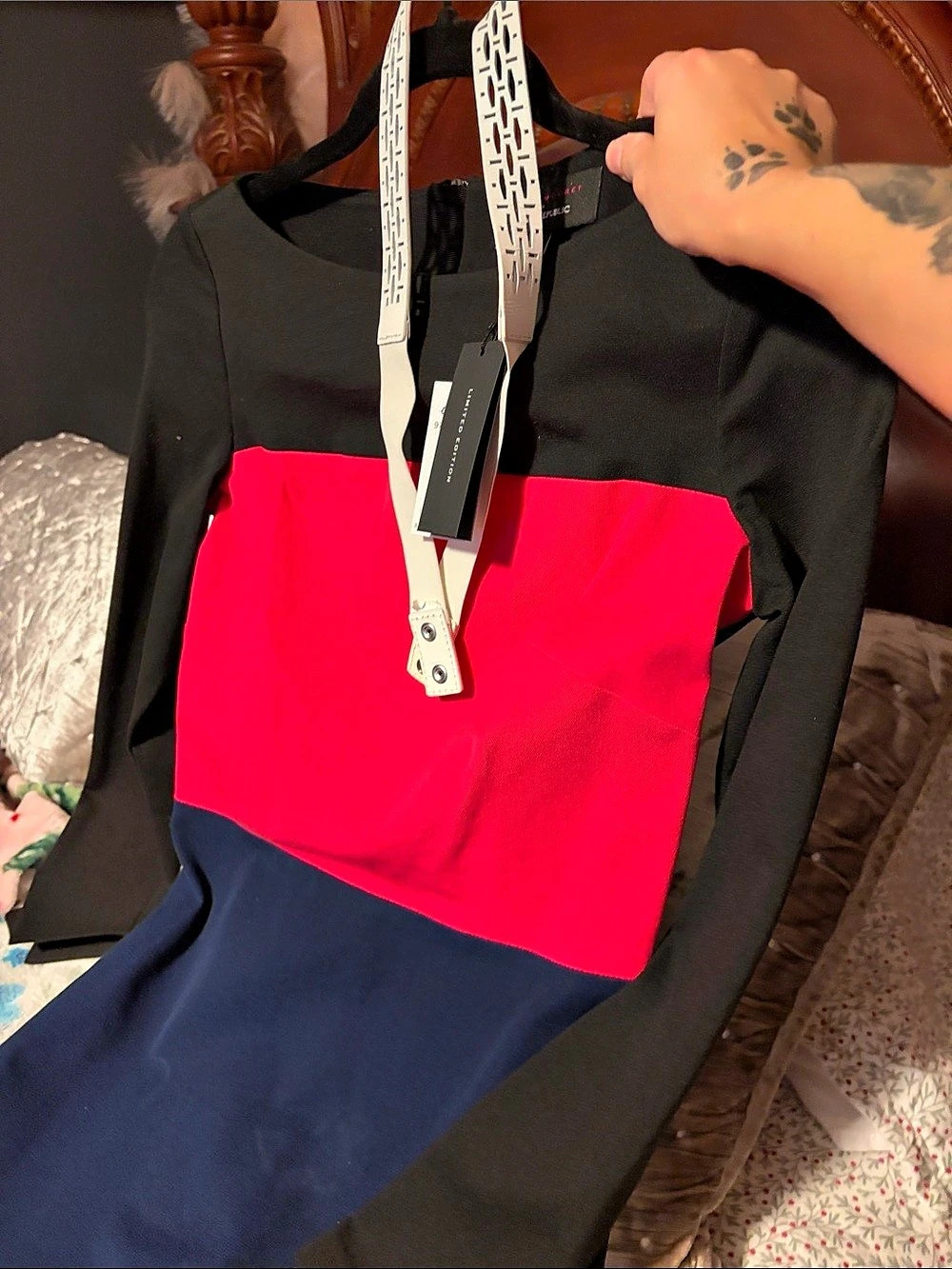 Banana Republic Color Block Midi Dress Size 8 NWT